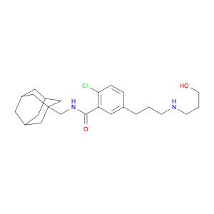 345304-65-6 N-(1-adamantylmethyl)-2-chloro-5-[3-(3-hydroxypropylamino)propyl]benzamide