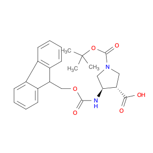 346610-79-5 1,3-Pyrrolidinedicarboxylic acid,4-[[(9H-fluoren-9-ylmethoxy)carbonyl]amino]-, 1-(1,1-dimethylethyl)ester, (3S,4R)-