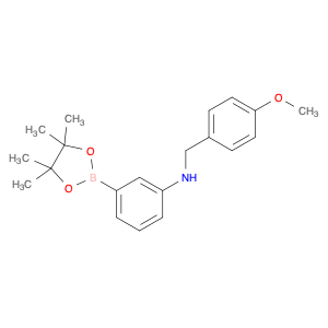 380152-01-2 N-(4-methoxybenzyl)-3-(4,4,5,5-tetramethyl-1,3,2-dioxaborolan-2-yl)aniline