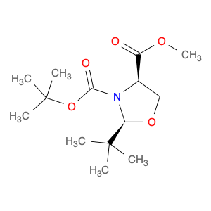 3,4-Oxazolidinedicarboxylic acid, 2-(1,1-dimethylethyl)-,3-(1,1-dimethylethyl) 4-methyl ester, (2S,4R)-