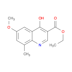 384820-98-8 3-Quinolinecarboxylic acid, 4-hydroxy-6-methoxy-8-methyl-, ethyl ester