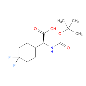 394735-65-0 2-((TERT-BUTOXYCARBONYL)AMINO)-2-(4,4-DIFLUOROCYCLOHEXYL)ACETIC ACID