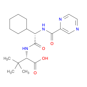 402958-96-7 (S)-2-((S)-2-Cyclohexyl-2-(pyrazine-2-carboxamido)acetamido)-3,3-dimethylbutanoic acid