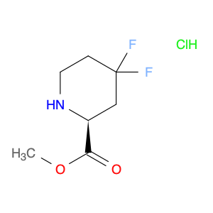 2-Piperidinecarboxylic acid, 4,4-difluoro-, methyl ester, hydrochloride,(2S)-