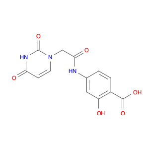 4116-42-1 4-(((2,4-dioxo-3,4-dihydro-1(2H)-pyrimidinyl)acetyl)amino)-2-hydroxybenzoic acid