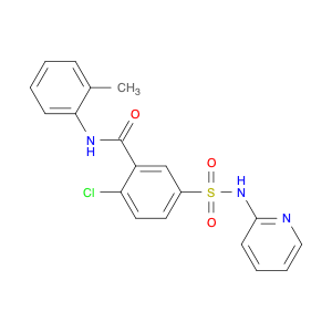 413583-25-2 2-chloro-N-(2-methylphenyl)-5-[(2-pyridinylamino)sulfonyl]benzamide