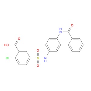 423728-81-8 5-({[4-(benzoylamino)phenyl]amino}sulfonyl)-2-chlorobenzoic acid