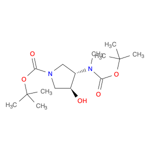 429673-82-5 1-Pyrrolidinecarboxylic acid,3-[[(1,1-dimethylethoxy)carbonyl]methylamino]-4-hydroxy-,1,1-dimethylethyl ester, (3S,4S)-