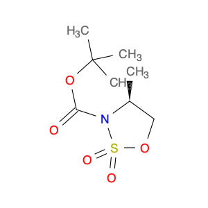 439948-91-1 1,2,3-Oxathiazolidine-3-carboxylic acid, 4-methyl-, 1,1-dimethylethylester, 2,2-dioxide, (4S)-