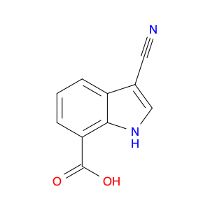 1H-Indole-7-carboxylic acid, 3-cyano-