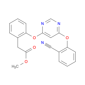 478413-45-5 Methyl 2-(2-((6-(2-cyanophenoxy)pyrimidin-4-yl)oxy)phenyl)acetate