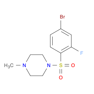 486422-16-6 1-((4-broMo-2-fluorophenyl)sulfonyl)-4-Methylpiperazine