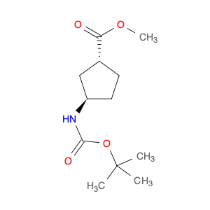 Cyclopentanecarboxylic acid, 3-[[(1,1-dimethylethoxy)carbonyl]amino]-,methyl ester, (1R,3R)-