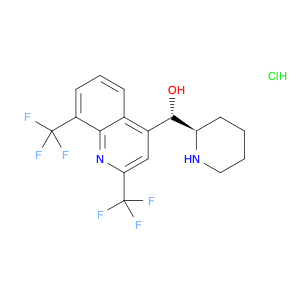 51773-92-3 4-Quinolinemethanol, a-(2R)-2-piperidinyl-2,8-bis(trifluoromethyl)-,monohydrochloride, (aS)-rel-