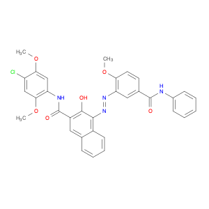 5280-68-2 2-Naphthalenecarboxamide,N-(4-chloro-2,5-dimethoxyphenyl)-3-hydroxy-4-[[2-methoxy-5-[(phenylamino)carbonyl]phenyl]azo]-