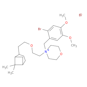 53251-94-8 Morpholinium,4-[(2-bromo-4,5-dimethoxyphenyl)methyl]-4-[2-[2-(6,6-dimethylbicyclo[3.1.1]hept-2-yl)ethoxy]ethyl]-, bromide