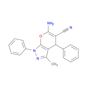 53316-57-7 6-AMINO-3-METHYL-1,4-DIPHENYL-1,4-DIHYDRO-PYRANO[2,3-C]PYRAZOLE-5-CARBONITRILE