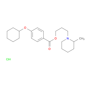 537-61-1 3-(2-methylpiperidin-1-yl)propyl 4-cyclohexyloxybenzoate,hydrochloride