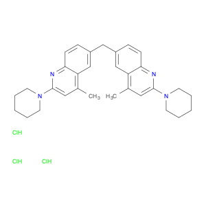 5463-36-5 6,6-methylenebis[4-methyl-2-(1-piperidinyl)-quinoline trihydrochloride