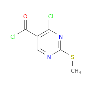 5-Pyrimidinecarbonyl chloride, 4-chloro-2-(methylthio)-