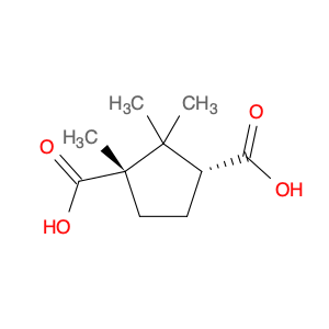 560-09-8 (1S,3R)-1,2,2-Trimethylcyclopentane-1,3-dicarboxylic acid