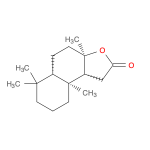 564-20-5 (3aR,5aS,9aS,9bR)-Decahydro-3a,6,6,9a-tetramethylnaphtho[2,1-b]furan-2(1H)-one