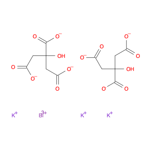 57644-54-9 1,2,3-Propanetricarboxylic acid, 2-hydroxy-, bismuth(3+) potassium salt(2:1:3)