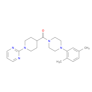 605621-29-2 Piperazine, 1-(2,5-dimethylphenyl)-4-[[1-(2-pyrimidinyl)-4-piperidinyl]carbonyl]- (9CI)