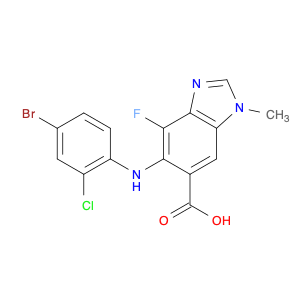 606144-04-1 5-(4-broMo-2-chlorophenylaMino)-4-fluoro-1-Methyl-1H-benzo[d]iMidazole-6-carboxylic acid