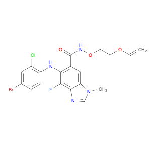 606144-05-2 5-(4-broMo-2-chlorophenylaMino)-4-fluoro-1-Methyl-N-(2-(vinyloxy)ethoxy)-1H-benzo[d]iMidazole-6-carboxaMide