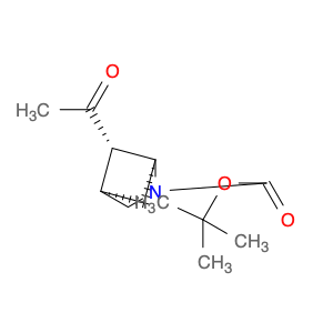 2-Azabicyclo[2.1.1]hexane-2-carboxylic acid, 5-acetyl-,1,1-dimethylethyl ester, (1R,4S,5S)-rel-