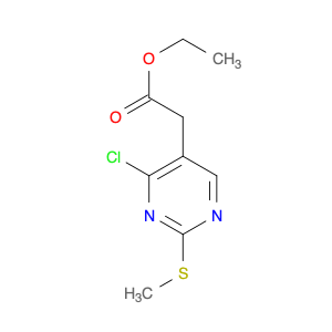 61727-34-2 5-PYRIMIDINEACETIC ACID, 4-CHLORO-2-(METHYLTHIO)-, ETHYL ESTER