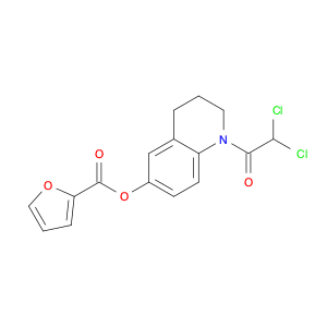 2-Furancarboxylic acid, 1-(2,2-dichloroacetyl)-1,2,3,4-tetrahydro-6-quinolinyl ester