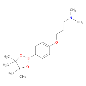 627899-90-5 2-{4-[3-(dimethylamino)propoxy]phenyl}-4,4,5,5-tetramethyl-1,3,2-dioxaborolane