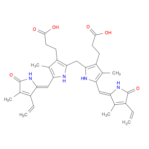 635-65-4 21H-Biline-8,12-dipropanoic acid,2,17-diethenyl-1,10,19,22,23,24-hexahydro-3,7,13,18-tetramethyl-1,19-dioxo-