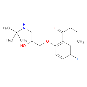 64552-17-6 1-[2-[3-[(1,1-Dimethylethyl)amino]-2-hydroxypropoxy]-5-fluorophenyl]-1-butanone