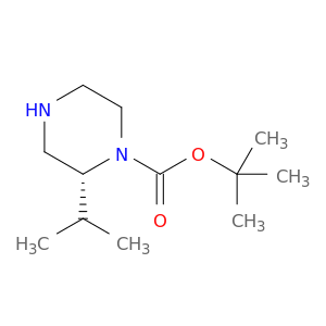 674792-04-2 1-Piperazinecarboxylic acid, 2-(1-methylethyl)-, 1,1-dimethylethyl ester,(2R)-