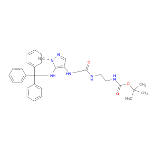 689293-69-4 N-[2-[[[[1-Methyl-5-[(triphenylmethyl)amino]-1H-pyrazol-4-yl]amino]carbonyl]amino]ethyl]carbamic acid tert-butyl ester