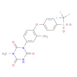 1-methyl-3-{3-methyl-4-[4-(trifluoromethylsulfonyl)phenoxy]phenyl}-1,3,5-triazine-2,4,6(1h,3h,5h)-trione