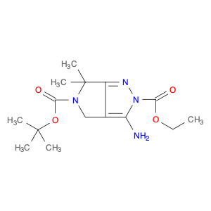 718632-46-3 Pyrrolo[3,4-c]pyrazole-2,5(4H,6H)-dicarboxylic acid ,3-amino-6,6-dimethyl-,5-(1,1-dimethylethyl)2-ethyl ester