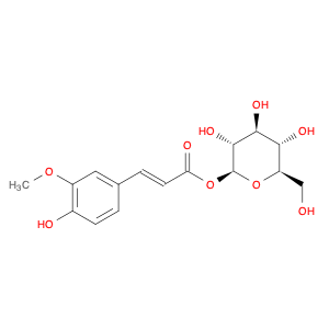 7196-71-6 1-[3-(4-Hydroxy-3-Methoxyphenyl)-2-propenoate] β-D-Glucopyranose