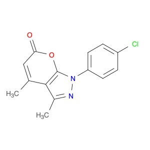 74169-54-3 1-(4-chlorophenyl)-3,4-dimethylpyrano[2,3-c]pyrazol-6(1H)-one