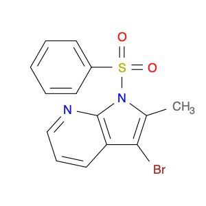 744209-37-8 3-broMo-2-Methyl-1-(phenylsulfonyl)-1H-pyrrolo[2.3-b]pyridine