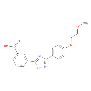 745055-24-7 3-(3-(4-(2-Methoxyethoxy)phenyl)-1,2,4-oxadiazol-5-yl)benzoic acid