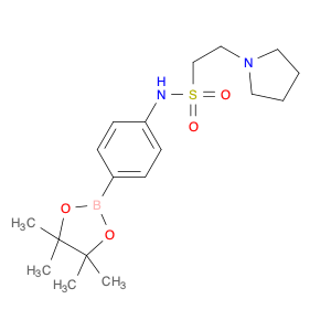 756520-86-2 1-Pyrrolidineethanesulfonamide, N-[4-(4,4,5,5-tetramethyl-1,3,2-dioxaborolan-2-yl)phenyl]-