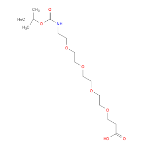 756525-91-4 5,8,11,14-Tetraoxa-2-azaheptadecanedioic acid 1-(1,1-dimethylethyl) ester