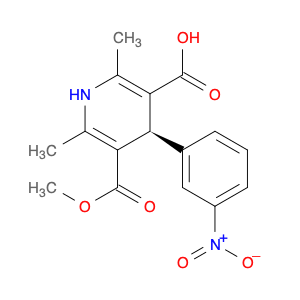 76093-33-9 (R)-5-(Methoxycarbonyl)-2,6-dimethyl-4-(3-nitrophenyl)-1,4-dihydropyridine-3-carboxylic acid