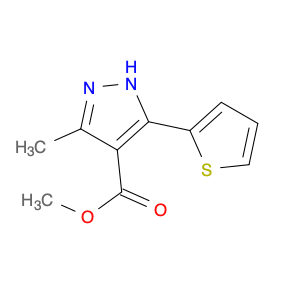 76923-35-8 Methyl 3-methyl-5-(thiophen-2-yl)-1H-pyrazole-4-carboxylate