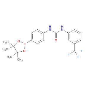 796967-48-1 1-(4-(4,4,5,5-tetramethyl-1,3,2-dioxaborolan-2-yl)phenyl)-3-(3-(trifluoromethyl)phenyl)urea