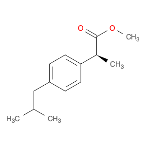 Benzeneacetic acid, α-methyl-4-(2-methylpropyl)-, methyl ester, (αS)-